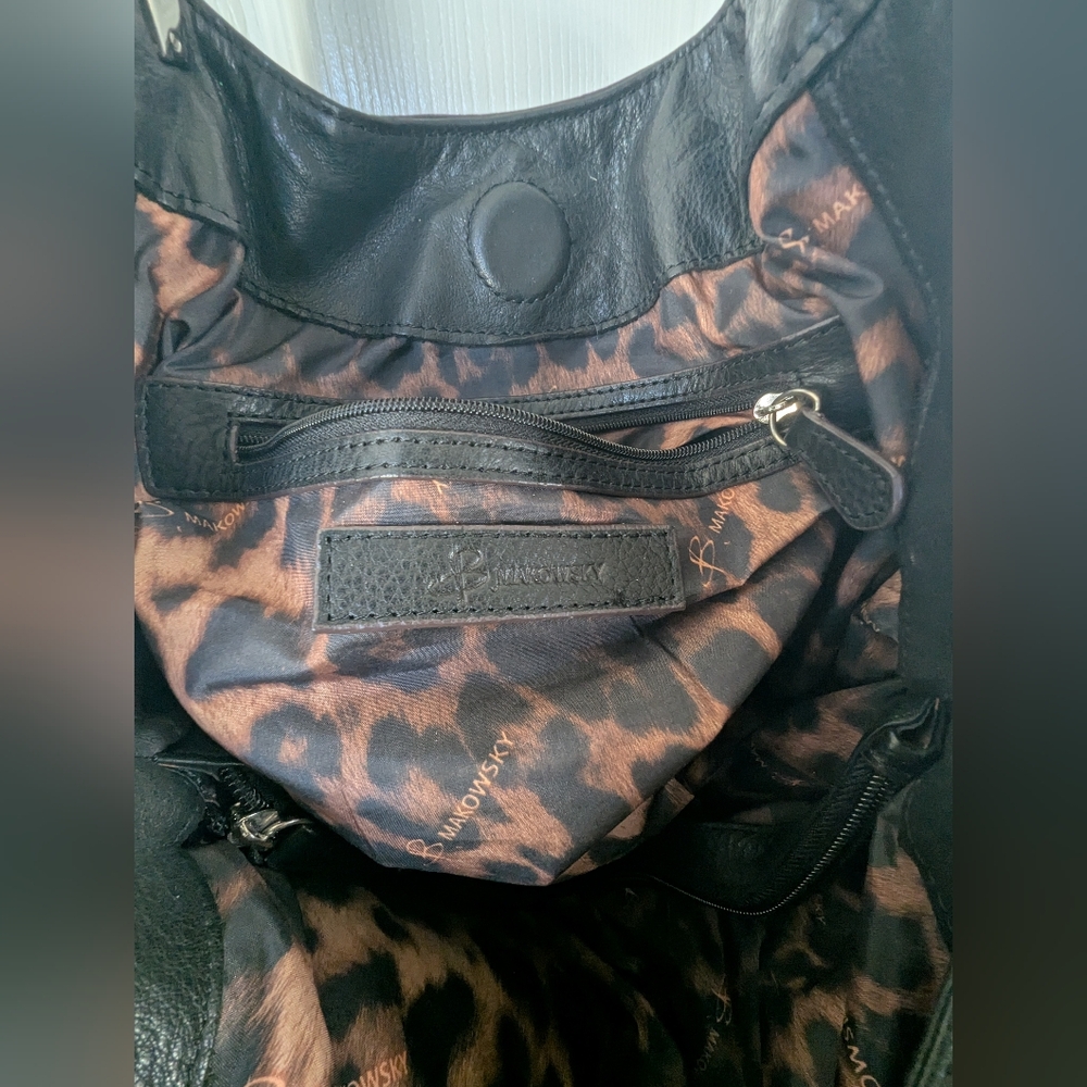 BMackowsky Hobo Bag In Black Leather - Picture 11 of 14